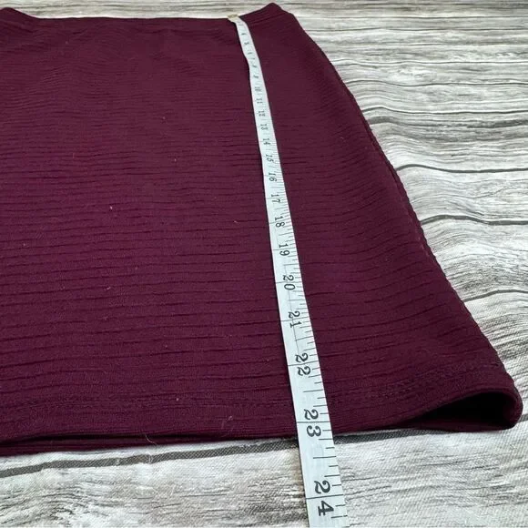 Sparkle & Fade Women's Plum Midi Pencil Skirt Stretch High Waist Medium M - Picture 8 of 8